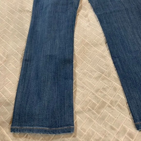 Levis Womens 10 Denim Jeans Blue 525 Perfect Waist Straight Mid Rise Stretch - Picture 12 of 13